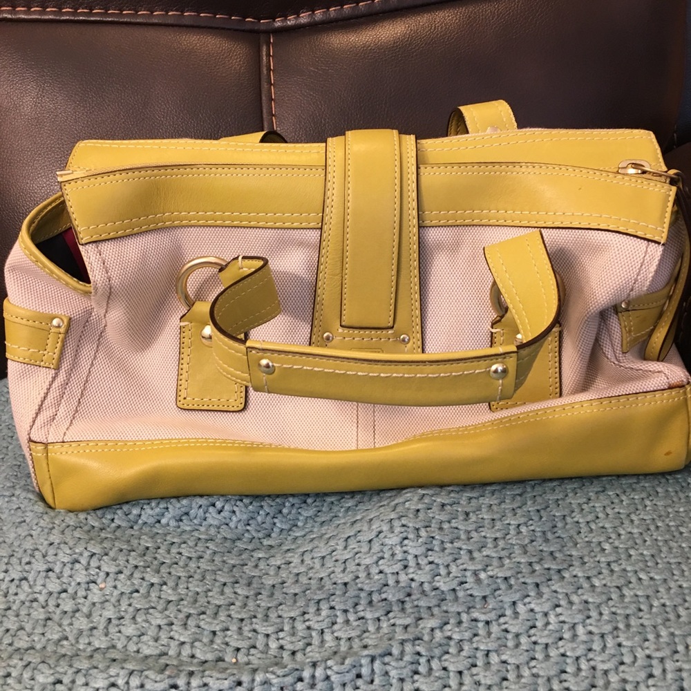 Coach Legacy leather and canvas satchel - Picture 2 of 6